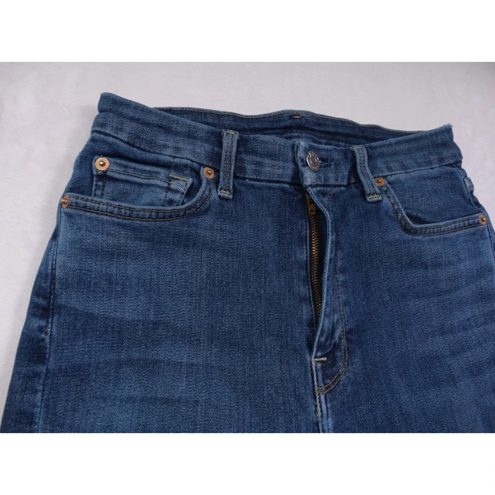 7 For All Mankind Jeans Womens Size 26 Blue Denim Aubrey High Waist Ankle Skinny